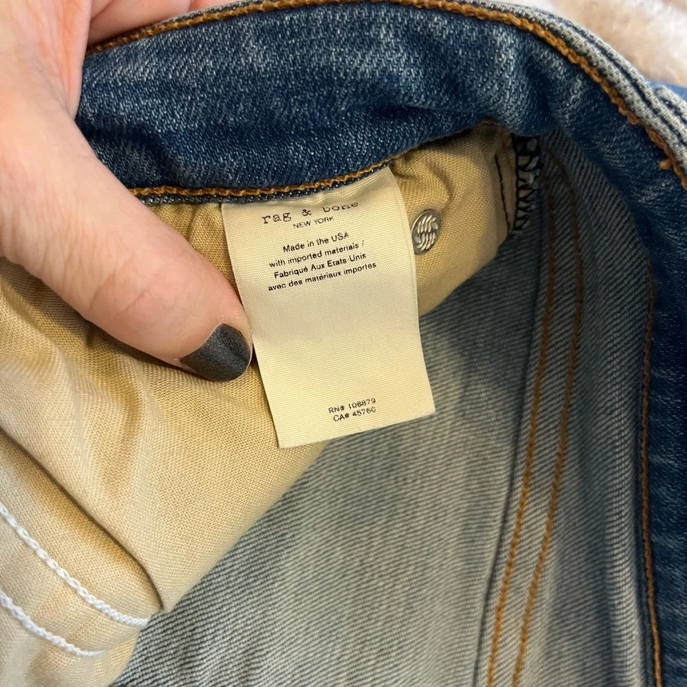 Rag & Bone Nina High-Rise Ankle Flare Denim Jeans - Picture 5 of 8